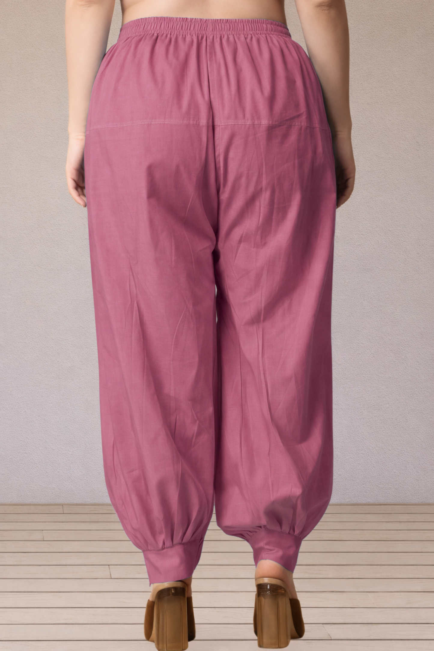 Fuchsia Pink Cotton Afghani Salwar