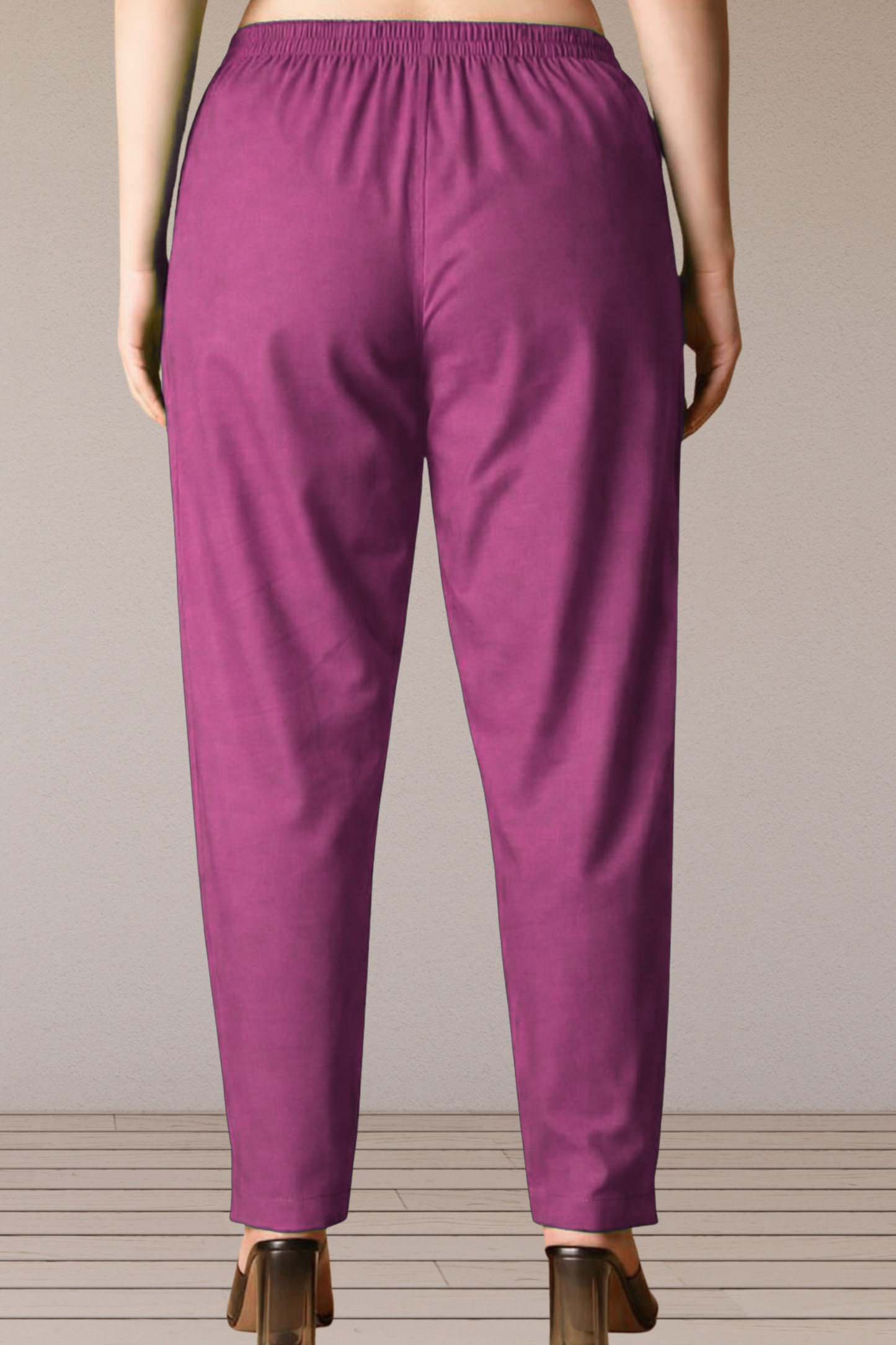 Fuchsia Pink Cotton Kurti Pant