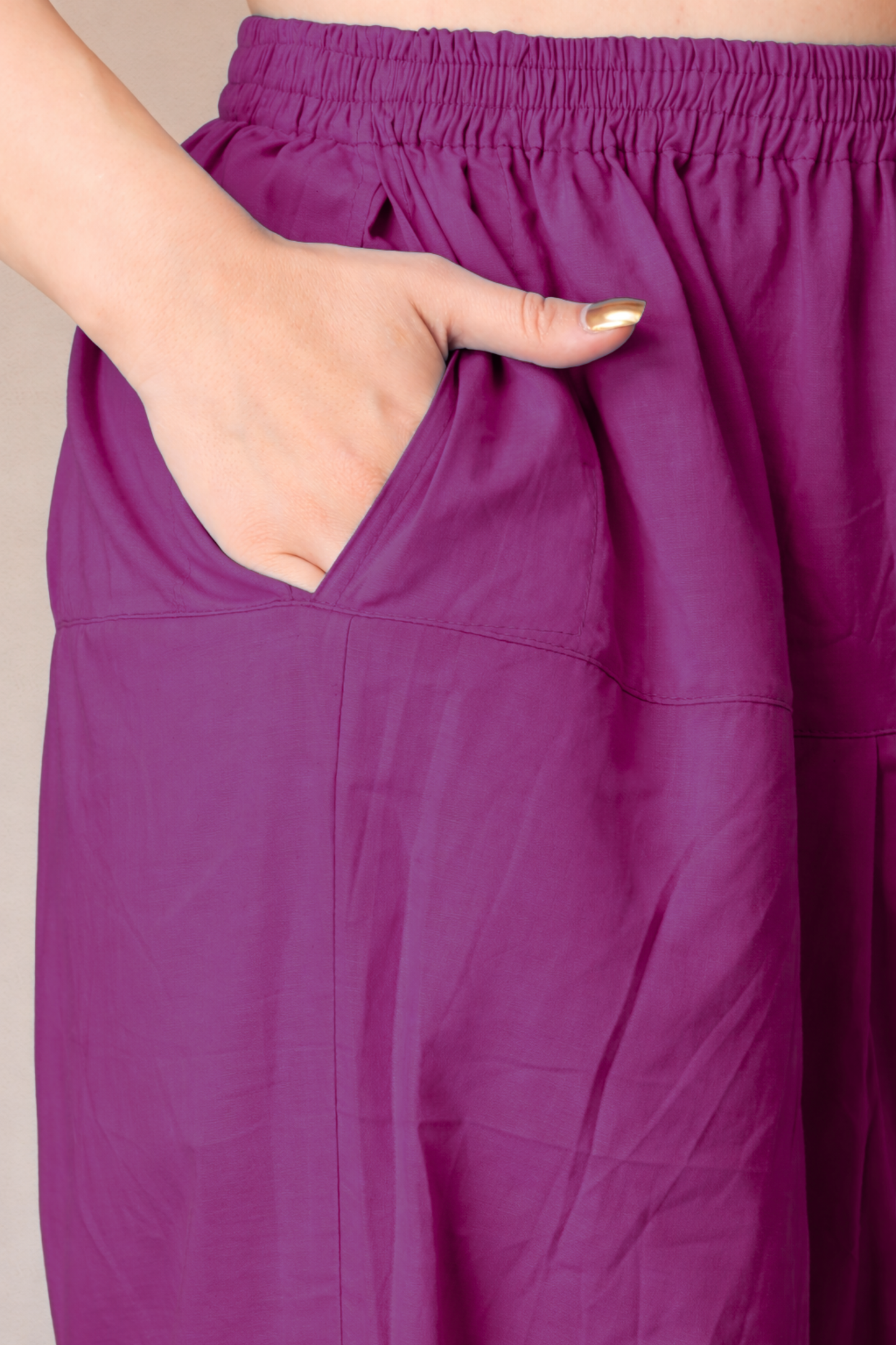 Fuchsia Pink Cotton Straight Salwar