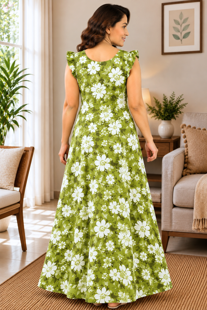 Garden Giggles Frilled Lounge Dress
