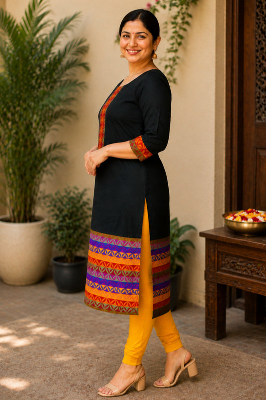 Gold Eclipse Churidar Suit Set