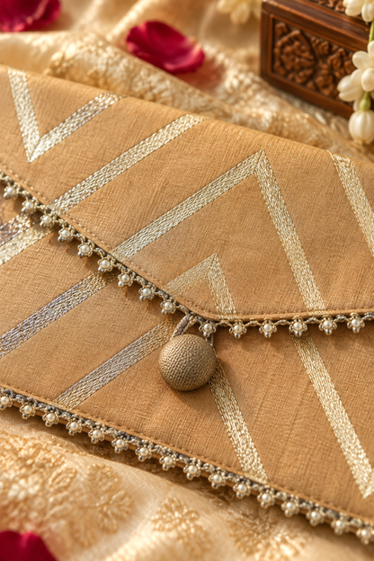 Golden Handcrafted Shagun Envelope
