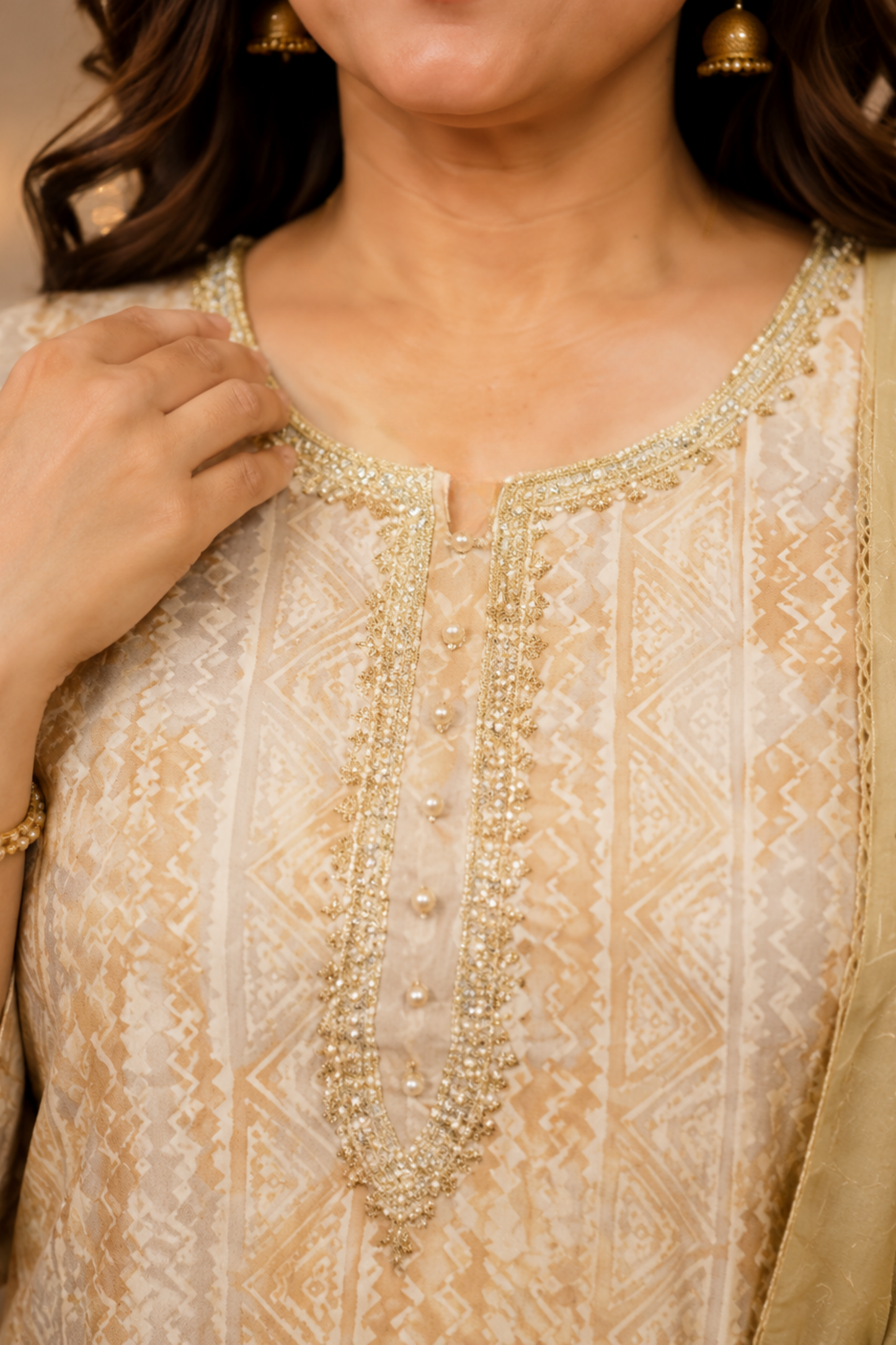 Golden Glow Fancy Suit Set