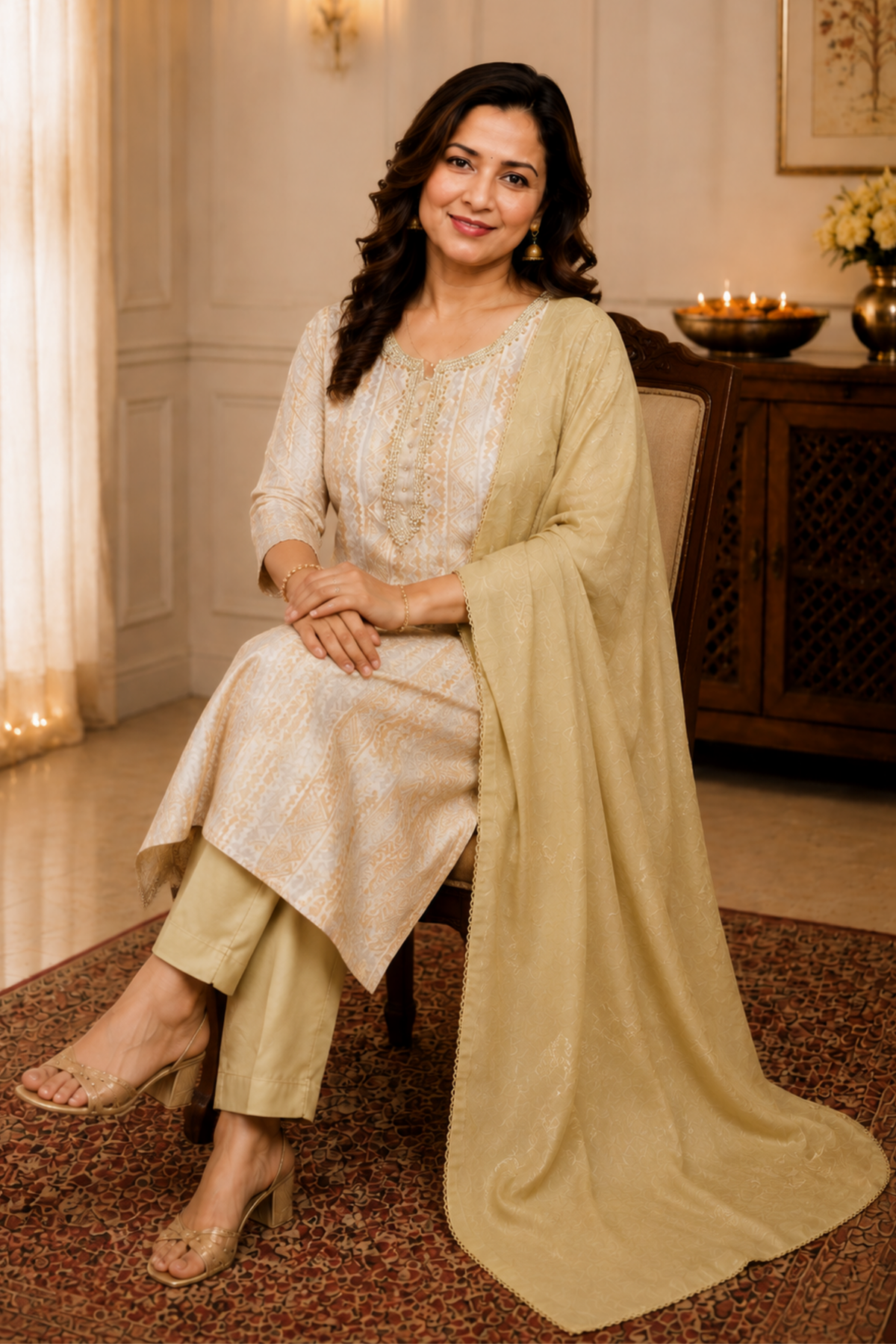 Golden Glow Fancy Suit Set