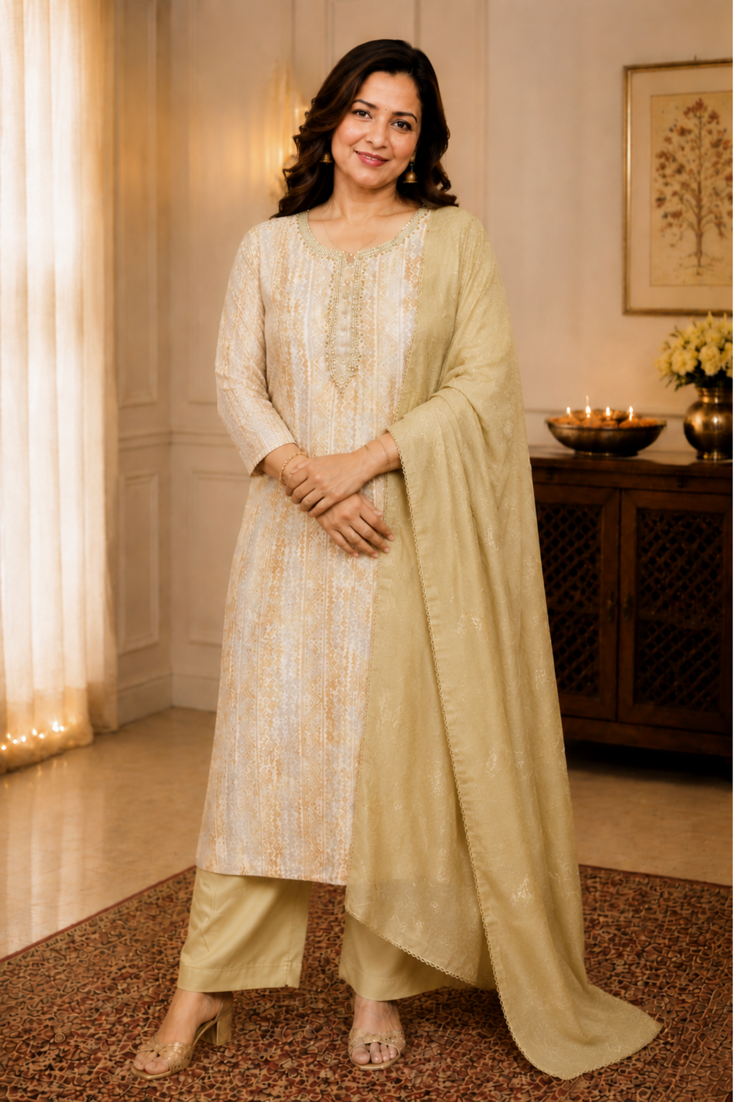 Golden Glow Fancy Suit Set