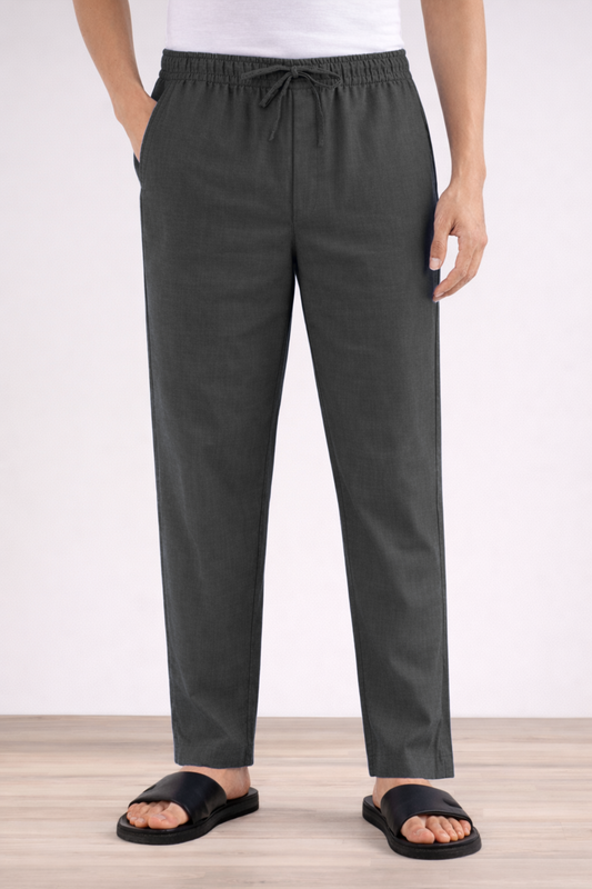 Graphite Brown Cotton Pajama Pants