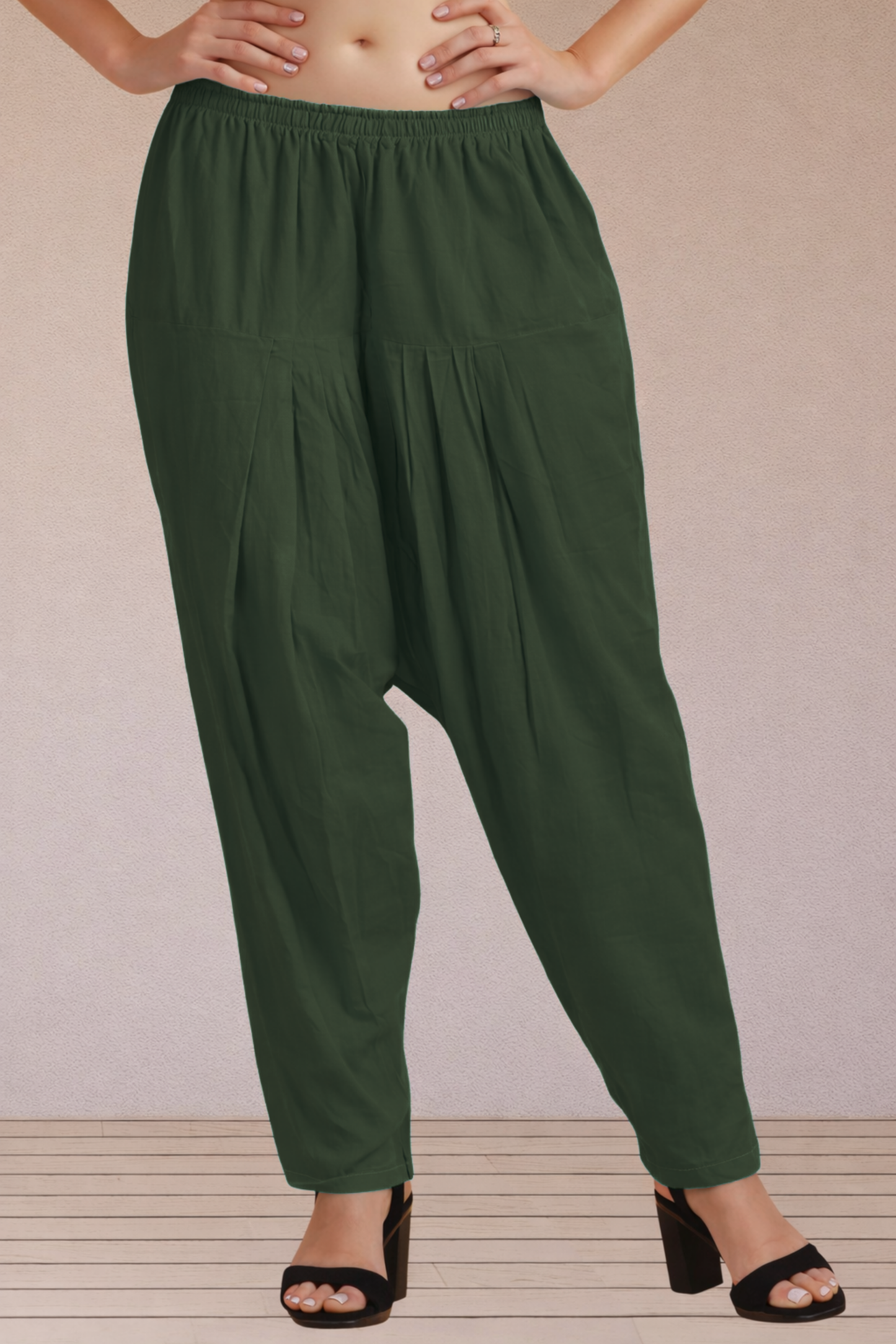 Mehandi Green Easy Fit Cotton Salwar