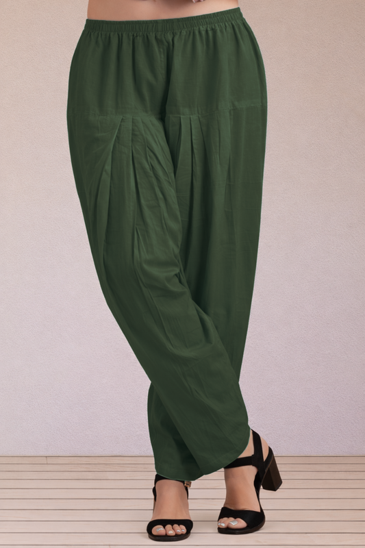 Mehandi Green Easy Fit Cotton Salwar