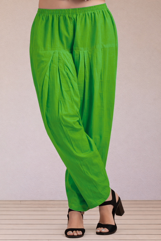 Light Green Easy Fit Cotton Salwar