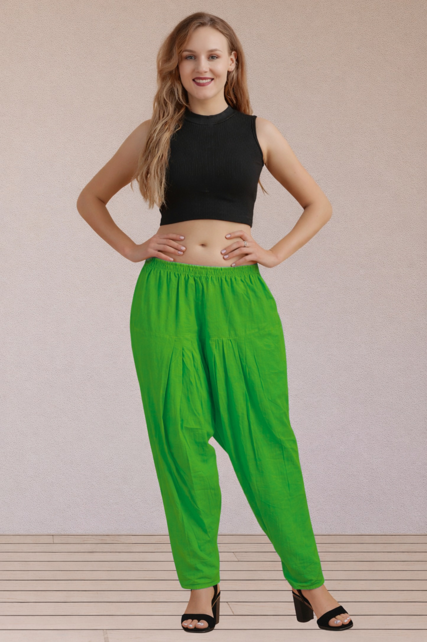Light Green Easy Fit Cotton Salwar
