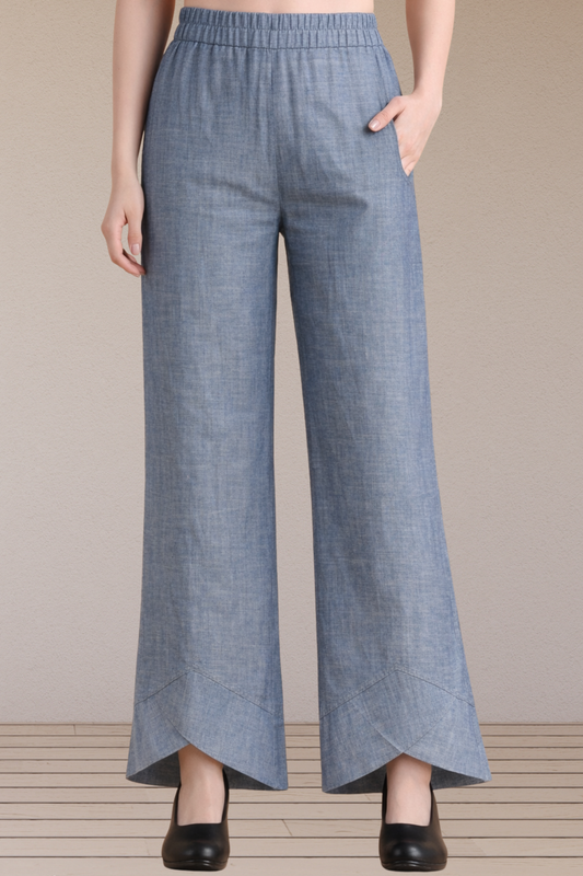 Grey Chambray Aara Palazzo