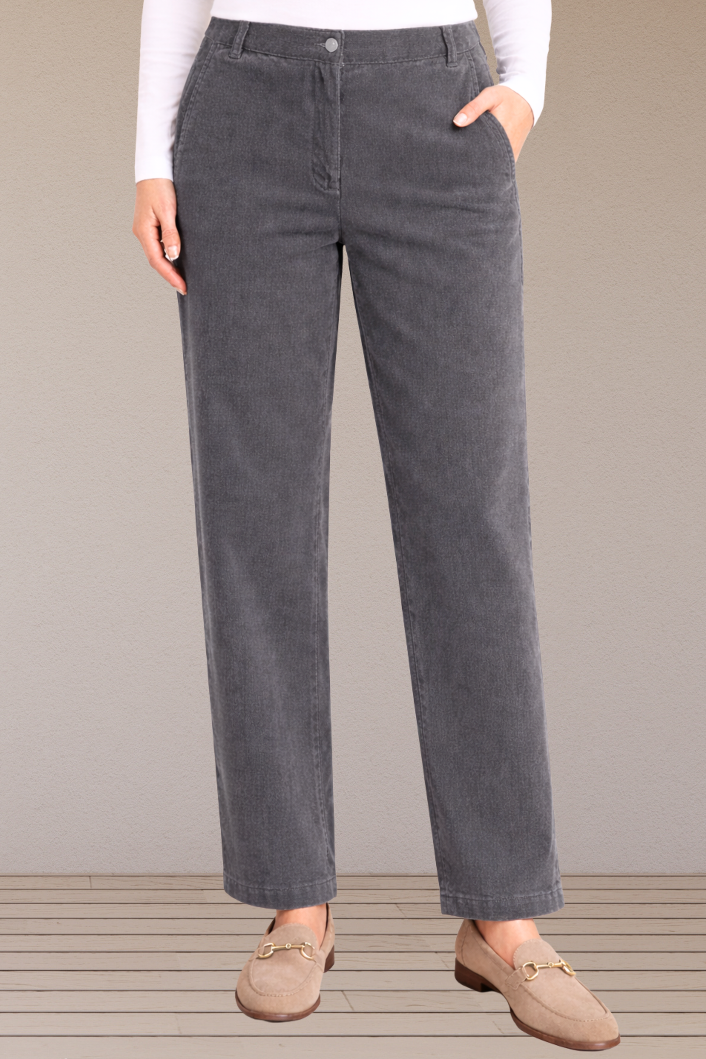 Grey Corduroy Pant