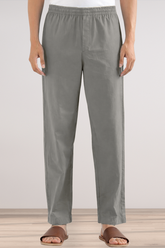 Grey Cotton Pant Pajama