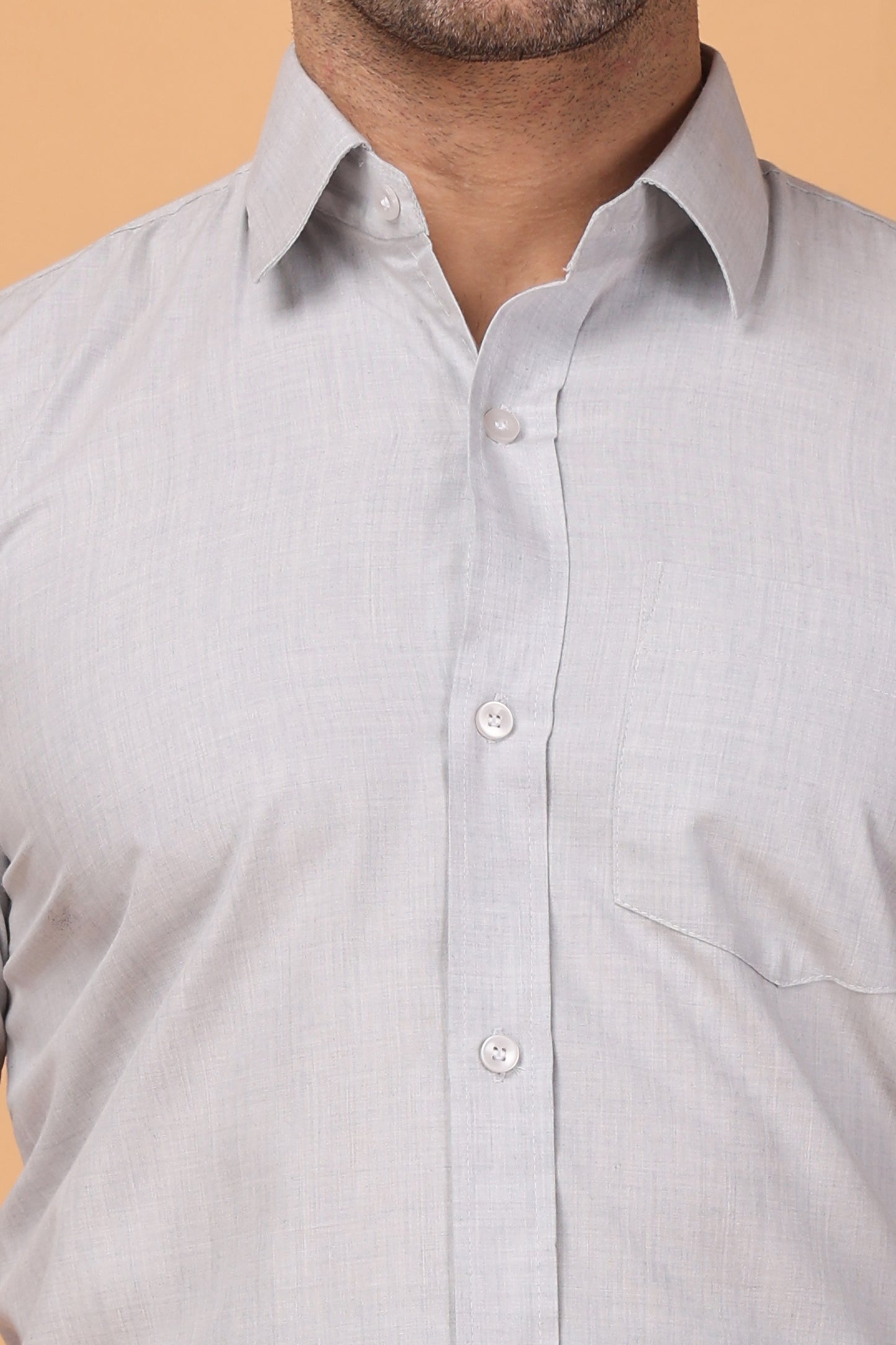 Grey Plus Size Shirts For Men