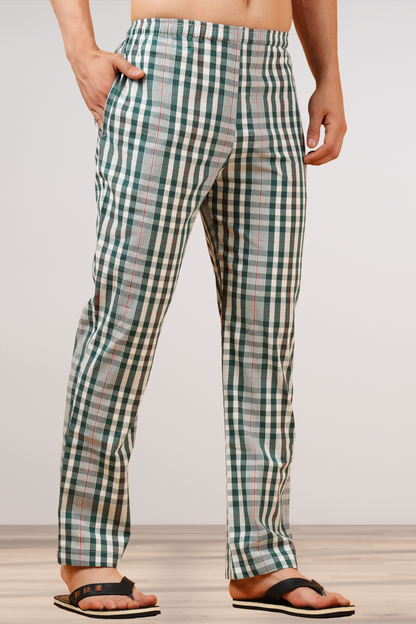 Grey Marble Poplin Cotton Pajama