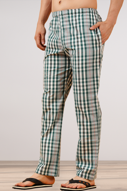 Grey Marble Poplin Cotton Pajama