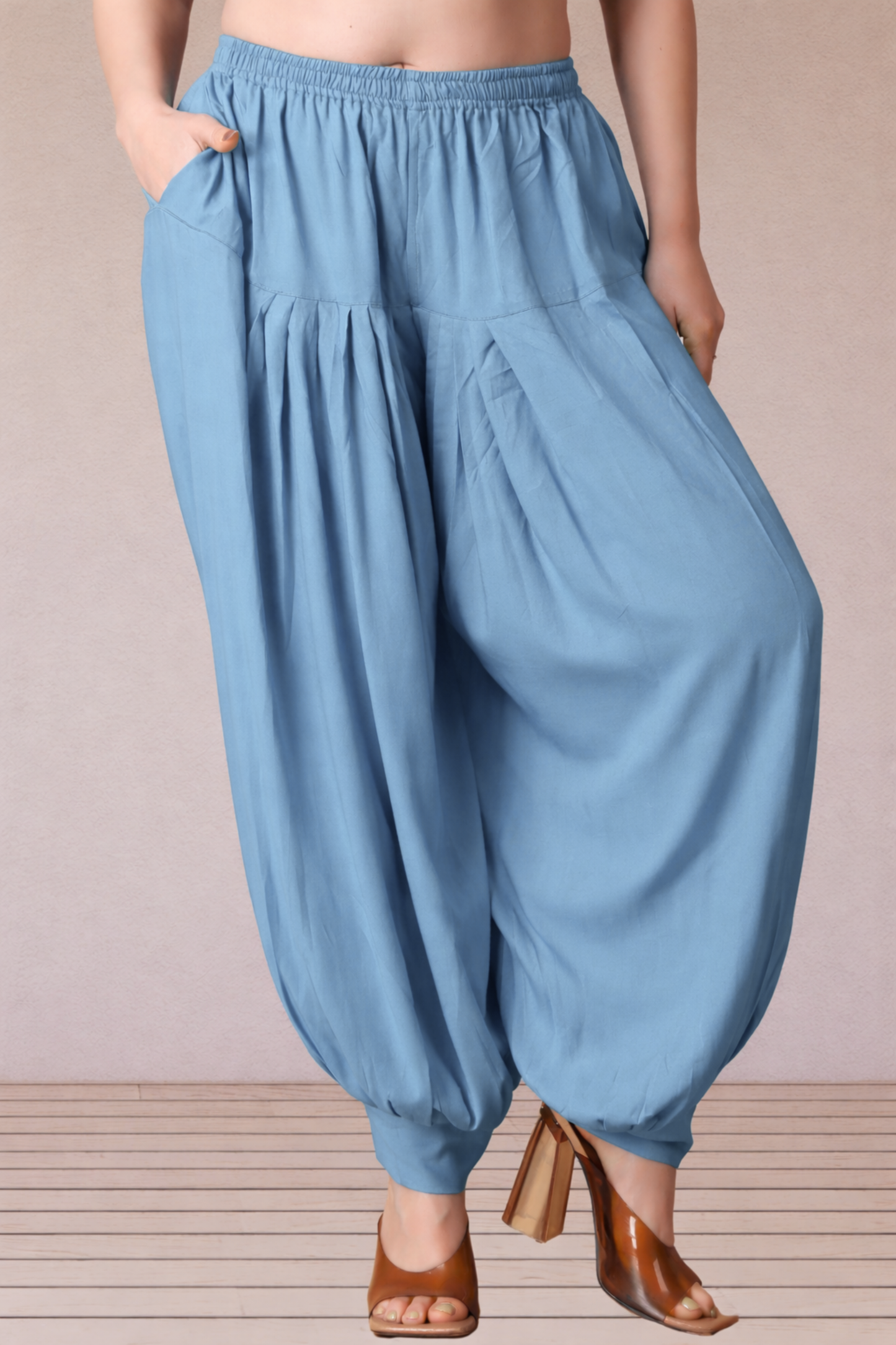 Grey Rayon Afghani Salwar