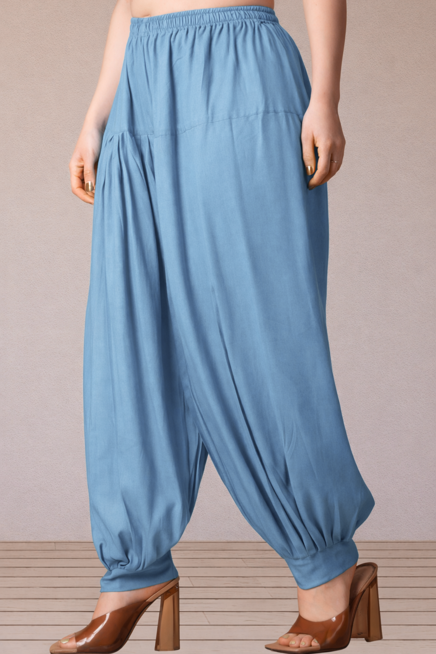 Grey Rayon Afghani Salwar