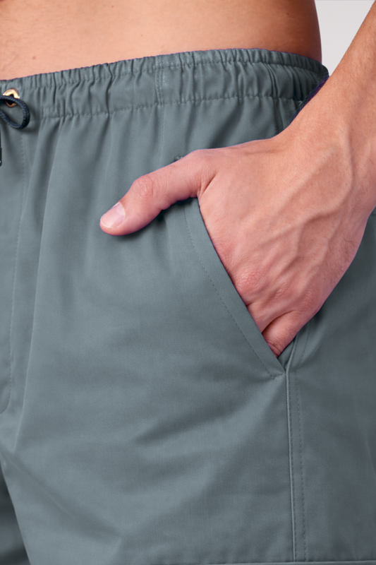 Grey Stretch Cargo - 2 Pocket