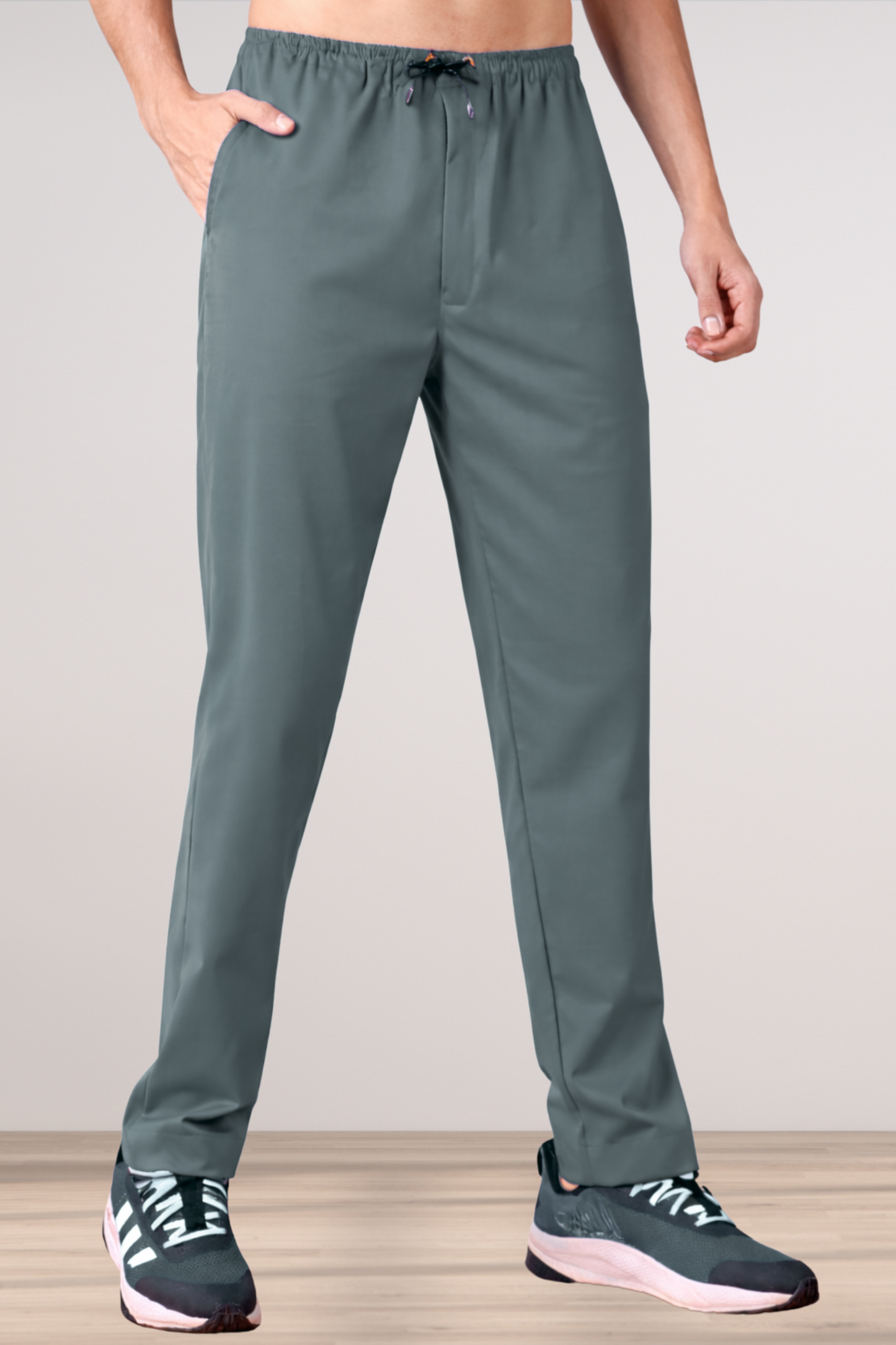 Grey Stretch Cargo - 2 Pocket