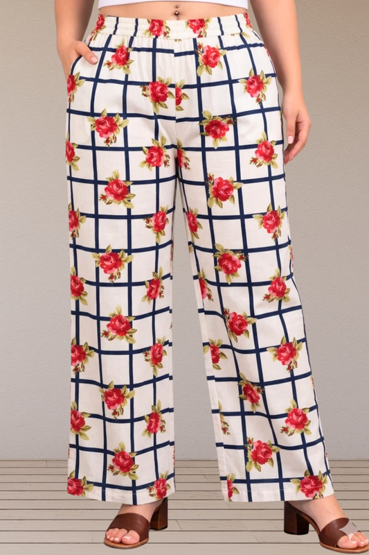 Gul Grid Ivory Palazzo