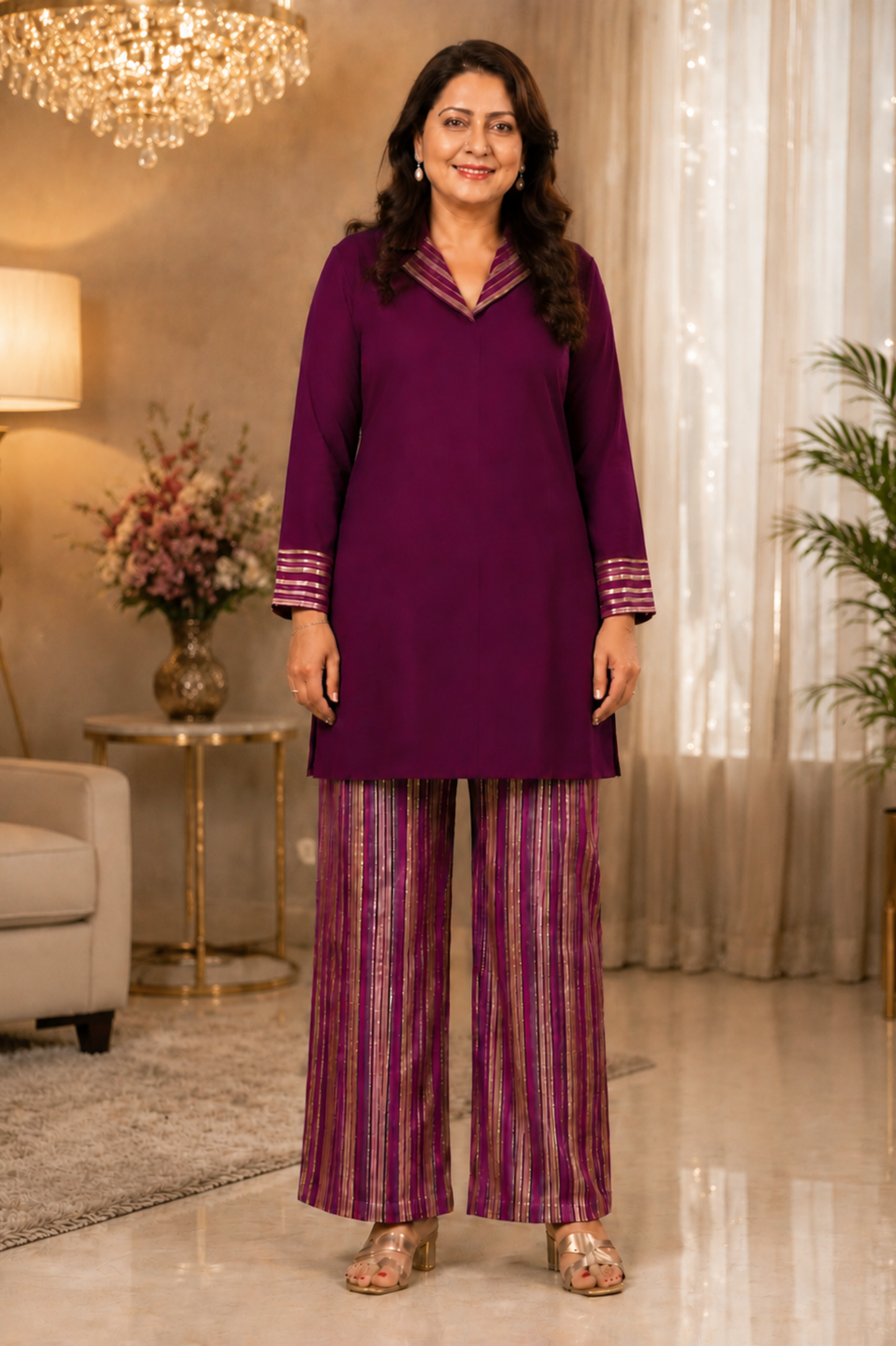 Gulabi Berry Muslin Co-ord Set