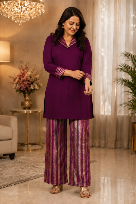 Gulabi Berry Muslin Co-ord Set