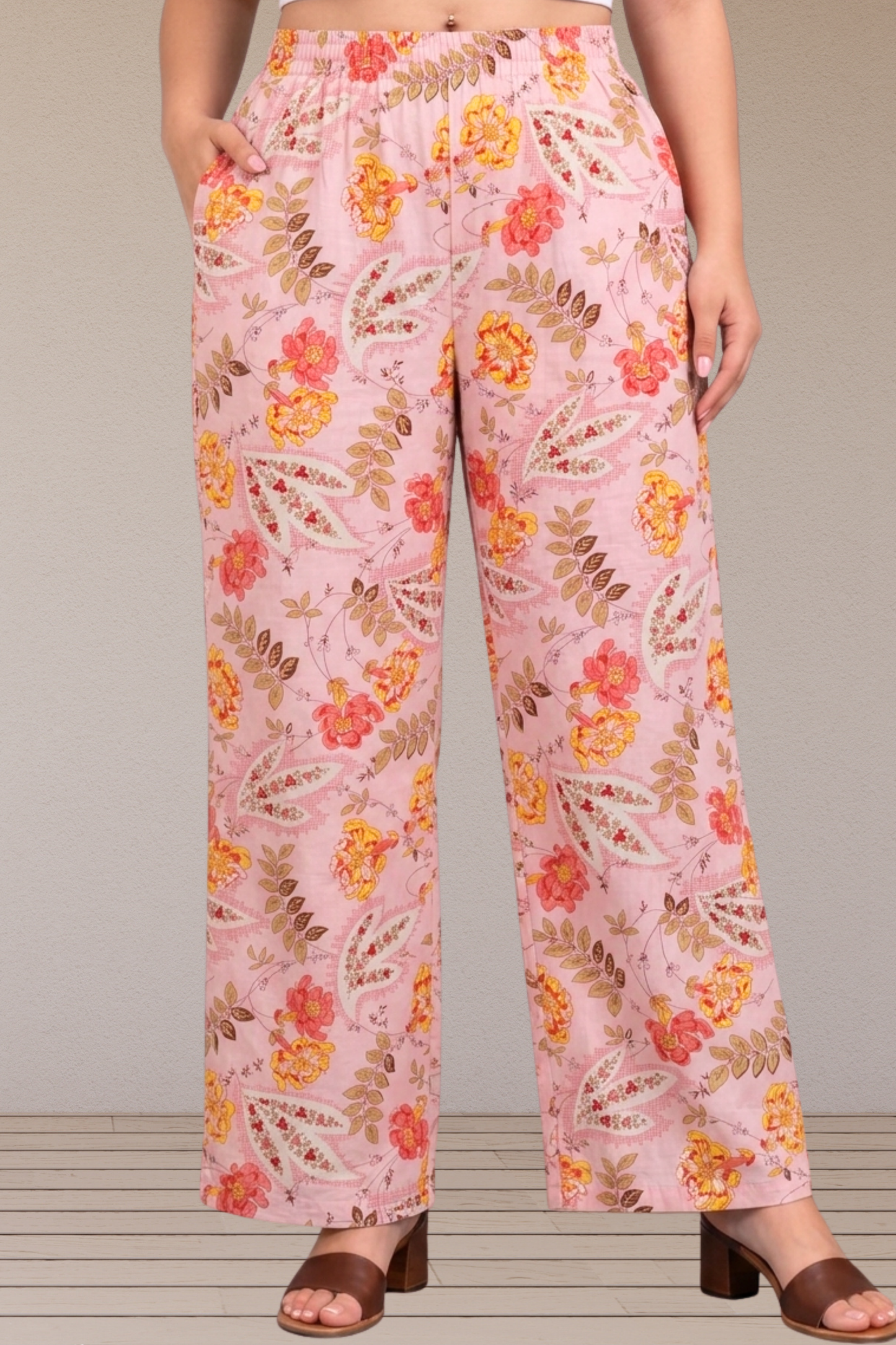 Gulabi Meadow Cotton Pant