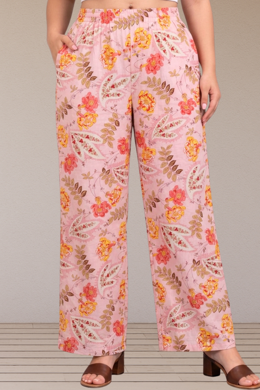 Gulabi Meadow Cotton Pant
