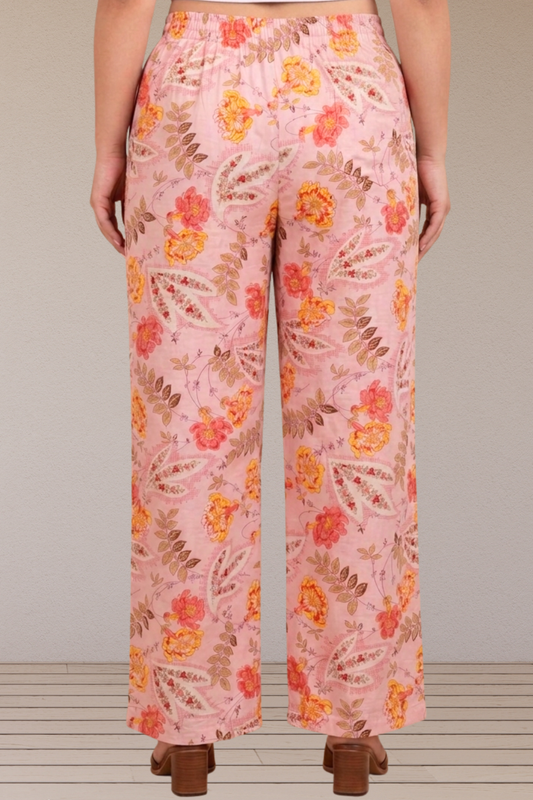 Gulabi Meadow Cotton Pant