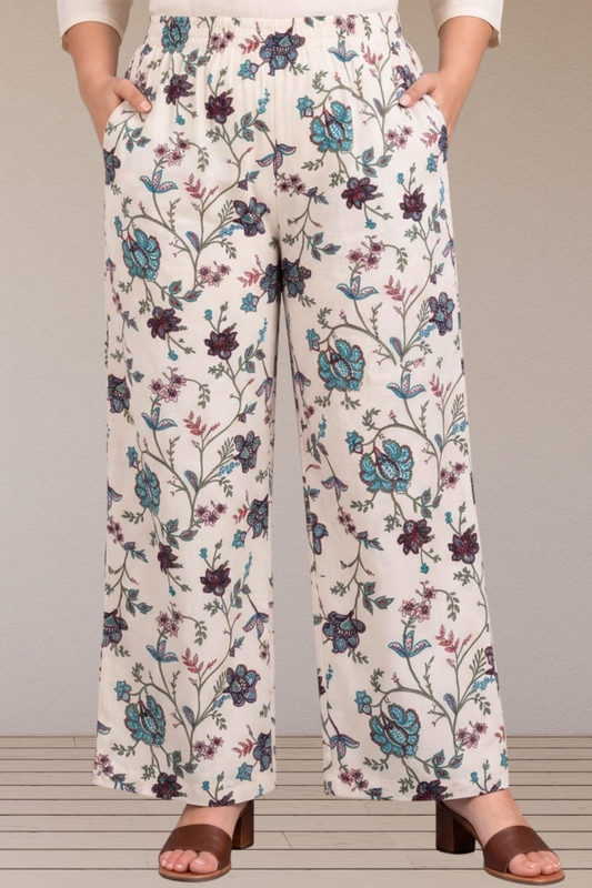 Gulnaar Ivory Blossom Pant