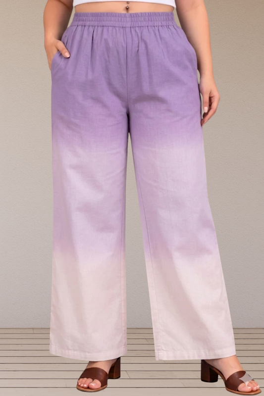 Gulnaar Ombre Cotton Palazzo