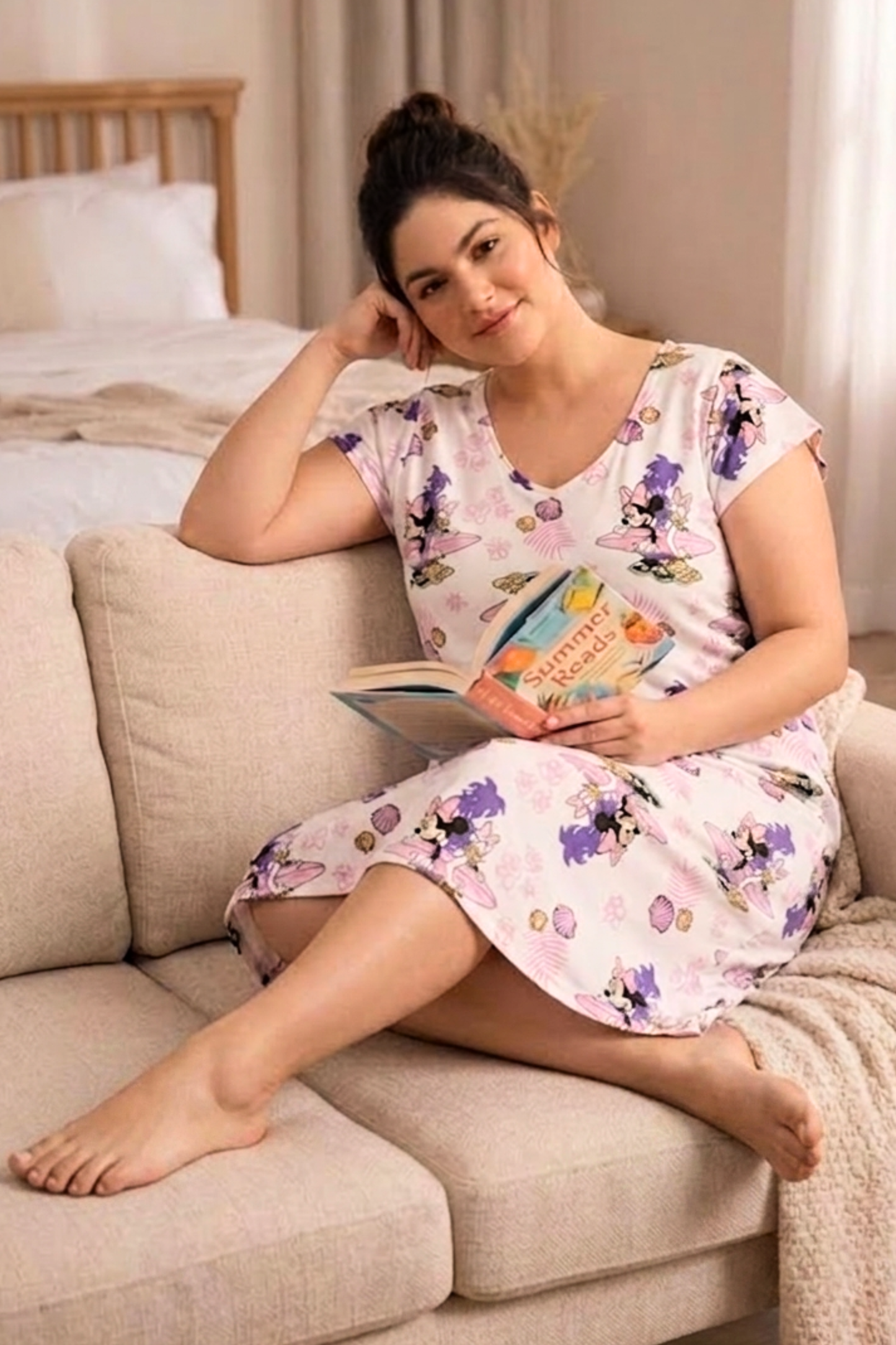 Happy Doodles Short Lounge Dress