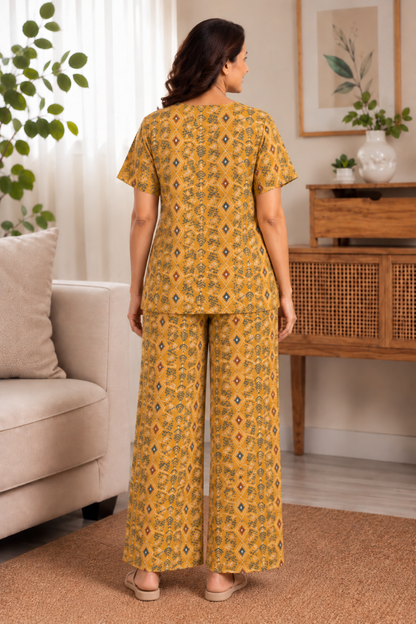 Honey Haze Rayon Night Suit