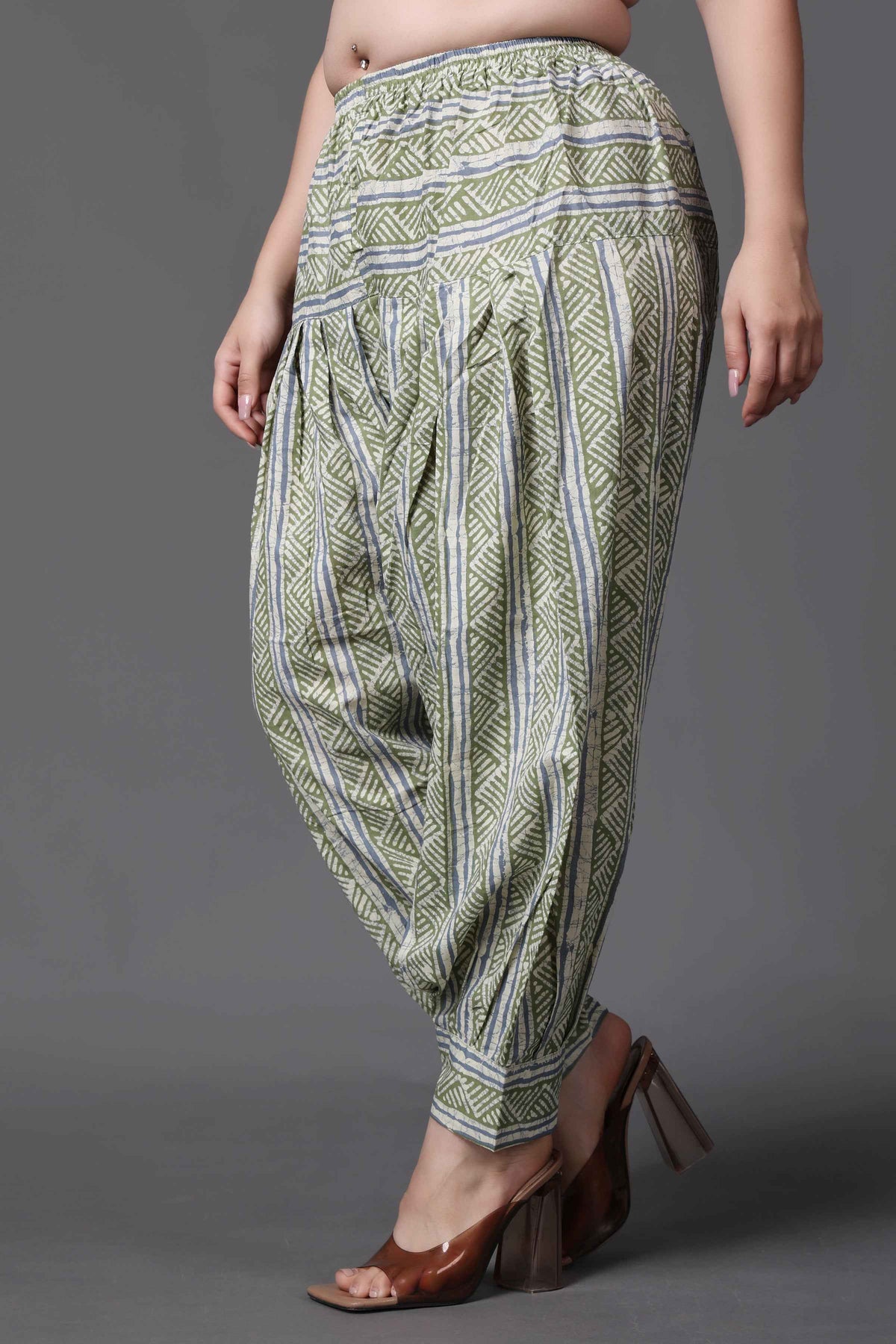 Buy Plus Size ​Fresh Mint Cotton Salwar At Apella | Sizes XS to 10 XL | India | Free Delivery | Customized
