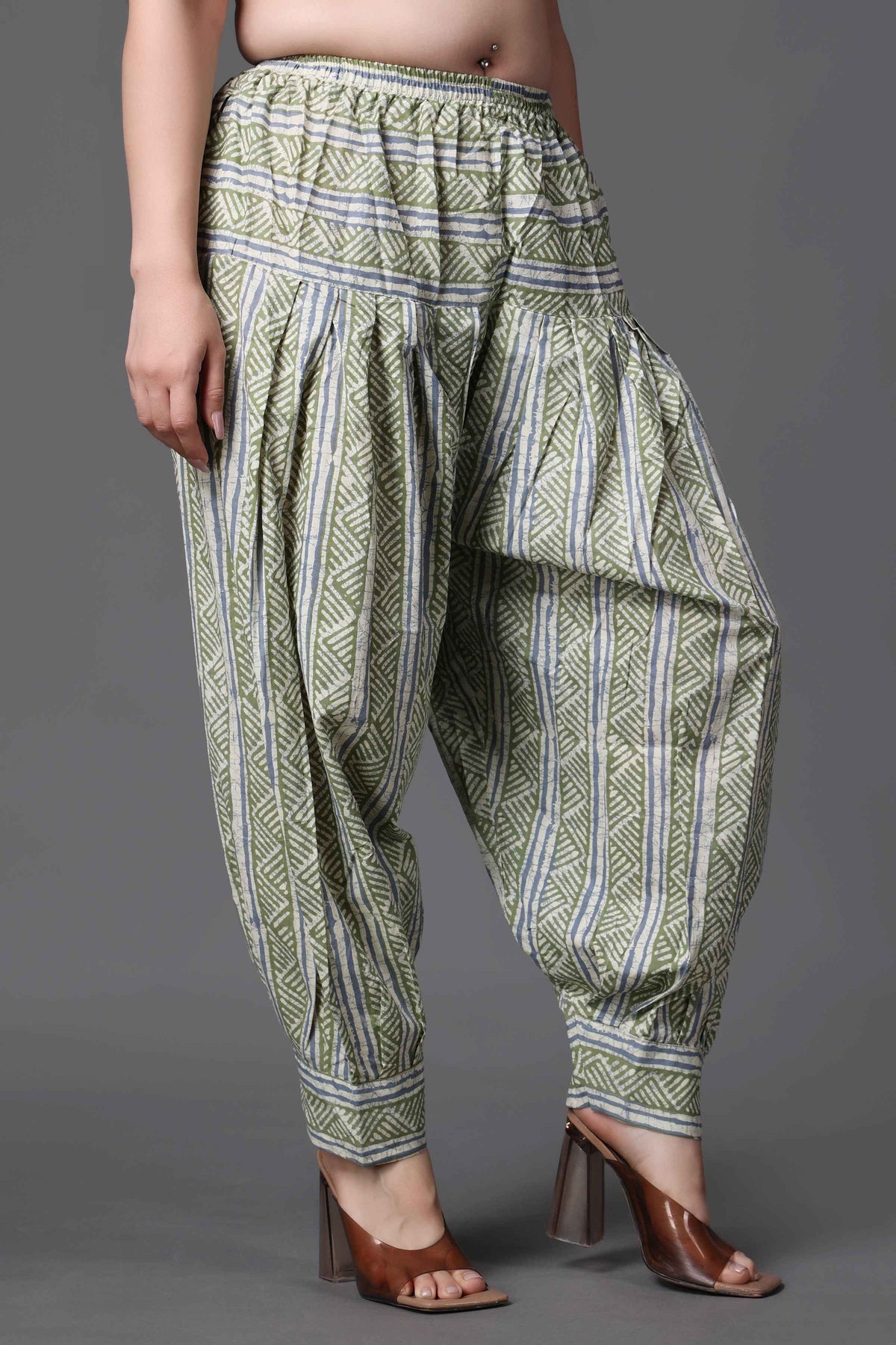 Buy Plus Size ​Fresh Mint Cotton Salwar At Apella | Sizes XS to 10 XL | India | Free Delivery | Customized