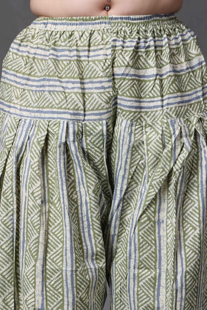 Buy Plus Size ​Fresh Mint Cotton Salwar At Apella | Sizes XS to 10 XL | India | Free Delivery | Customized