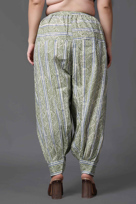 Buy Plus Size ​Fresh Mint Cotton Salwar At Apella | Sizes XS to 10 XL | India | Free Delivery | Customized