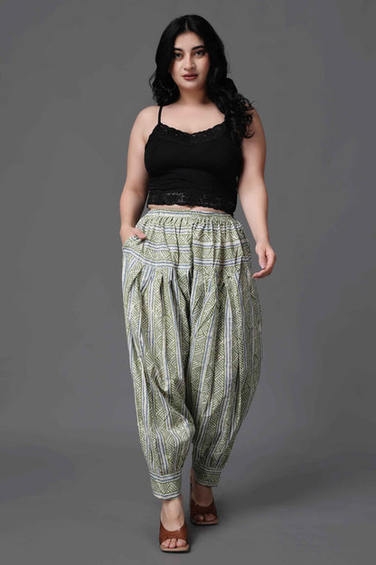 Buy Plus Size ​Fresh Mint Cotton Salwar At Apella | Sizes XS to 10 XL | India | Free Delivery | Customized
