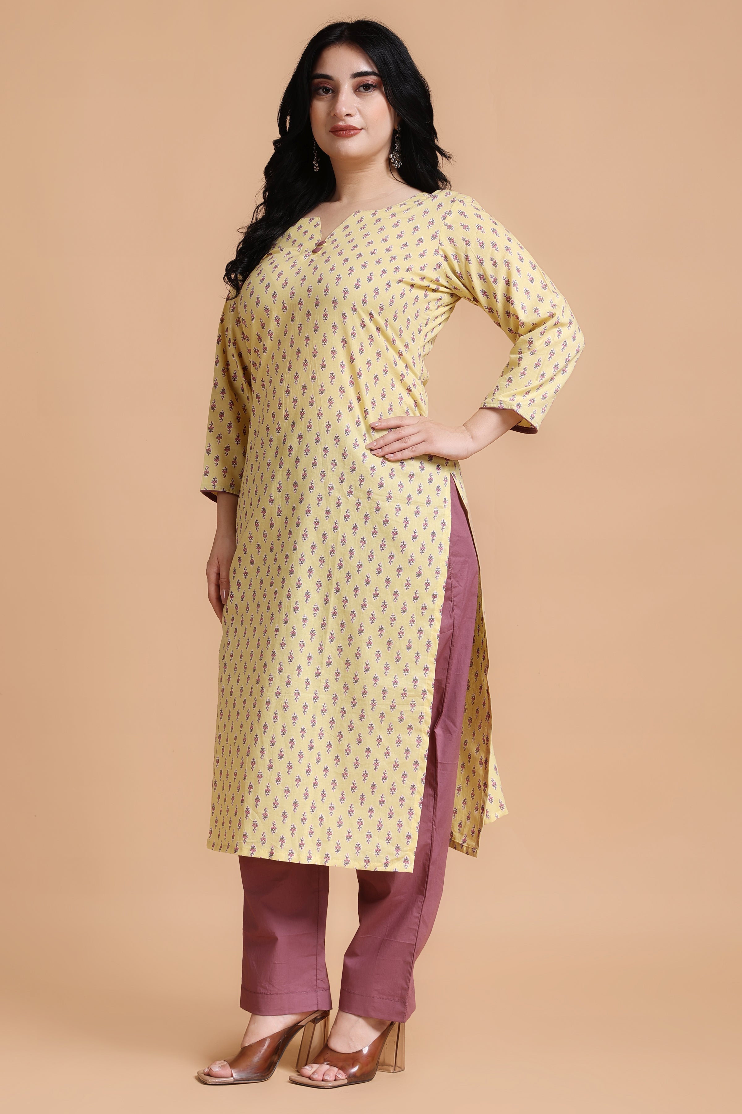 Buy Youwaah Kurtis(kurtis 3/4 sleeve for women kurtis daily wear kurtis new  collection Office Wear Denim Kurti L Size) at Amazon.in