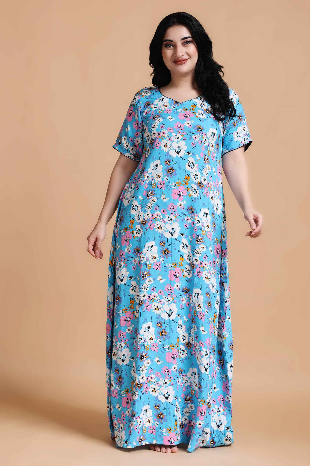 Rayon Night Dress Short Length main image 0