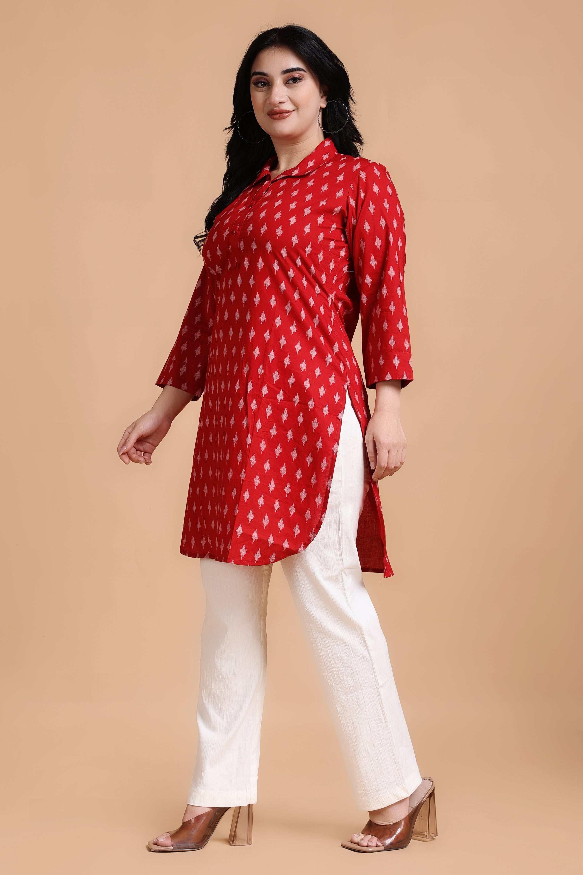 Ladies Fancy Red Kurti at Rs 280 | Designer Kurtis in Surat | ID:  26344218812
