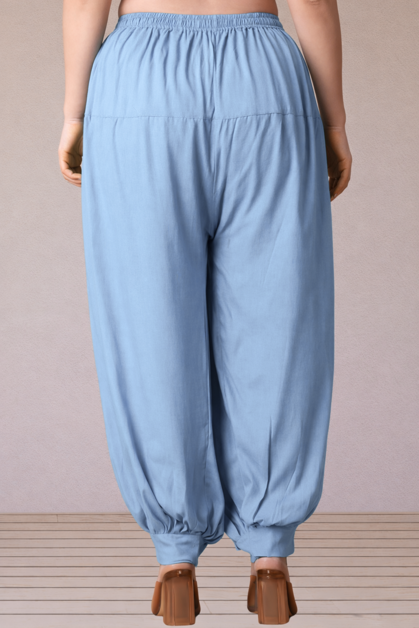 Ice Blue Rayon Afghani Salwar