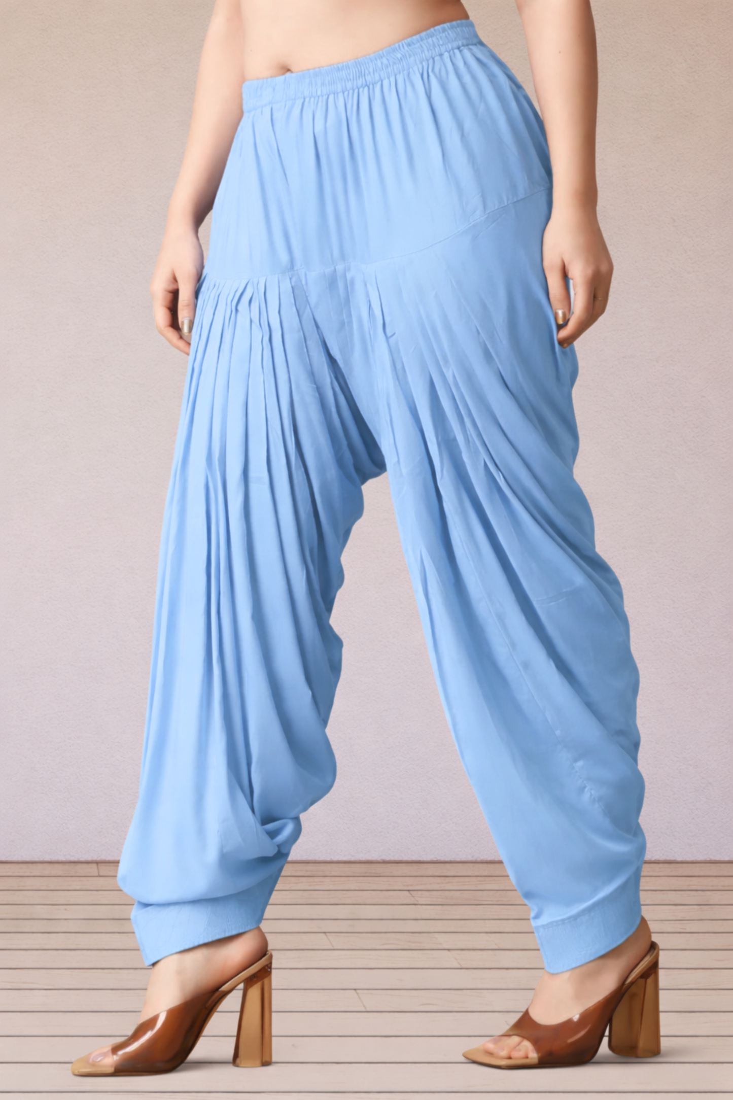 Ice Blue Rayon Patiala Salwar