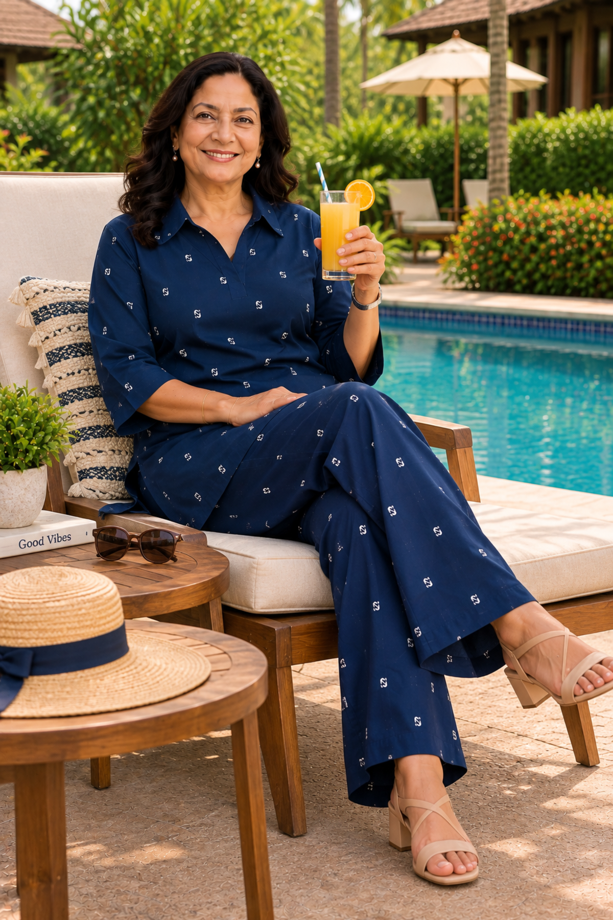 Indigo Reverie Printed Co-ord Set