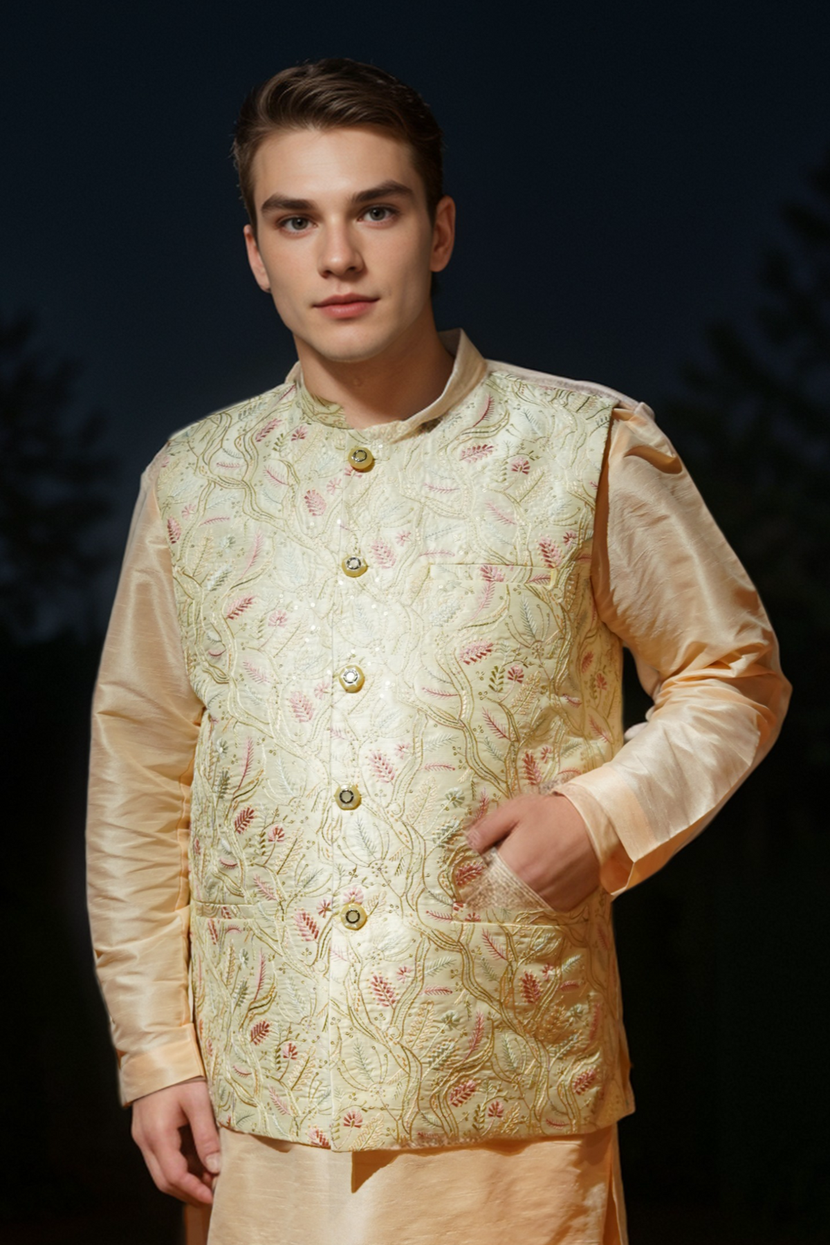 Ivory Apricot Jacket