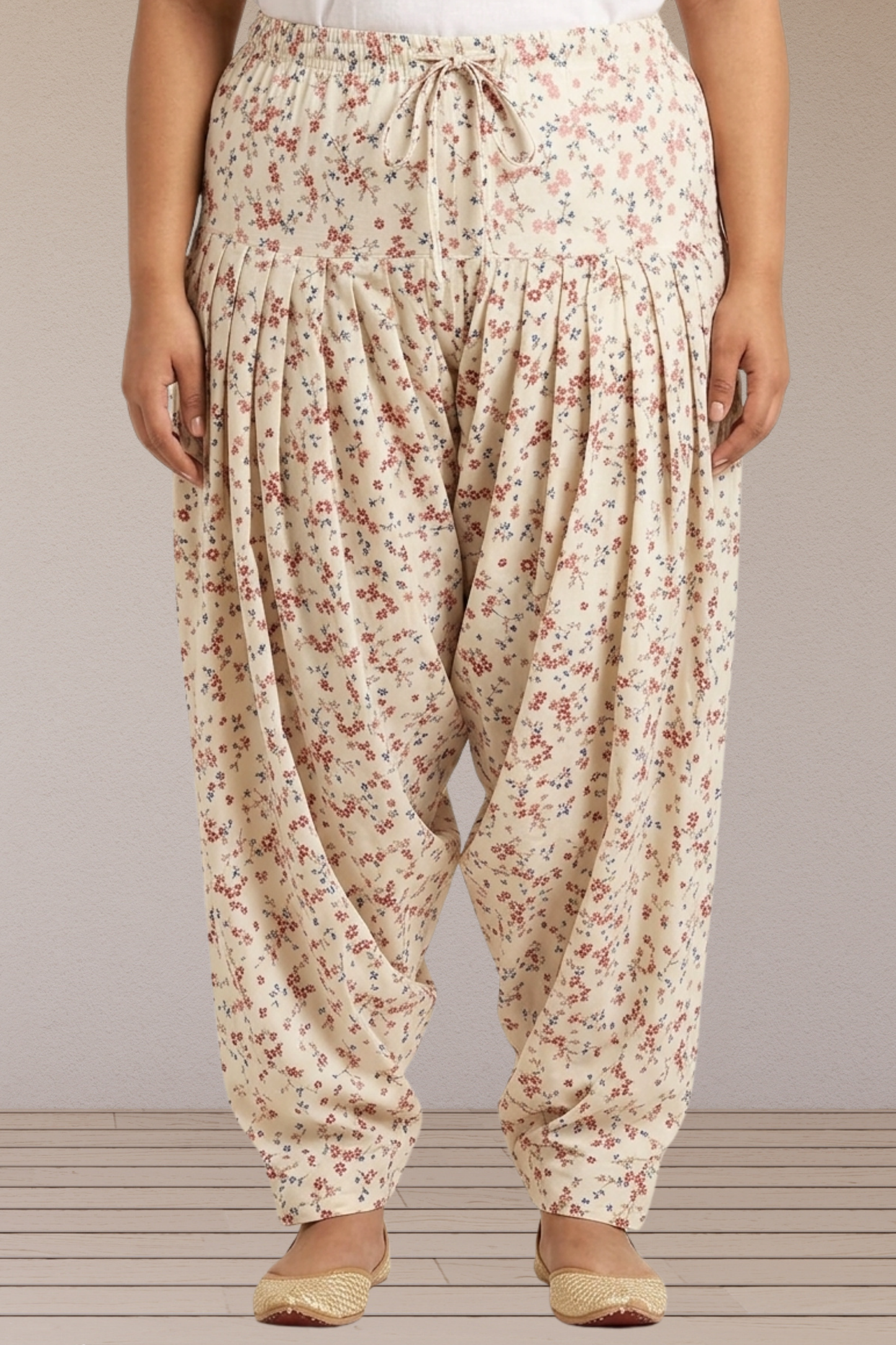 Ivory Blossom Cotton Printed Salwar
