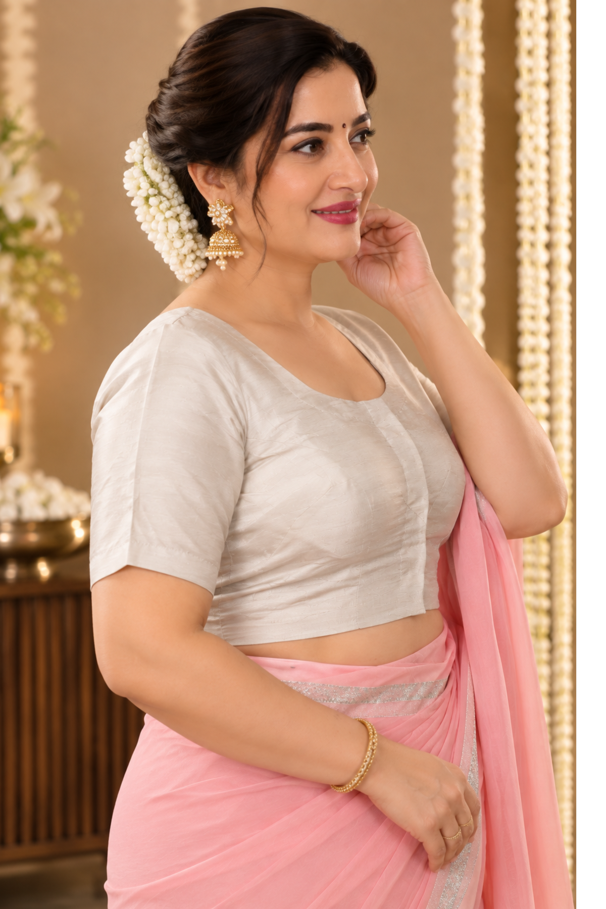 Ivory Elegance Silk Blouse