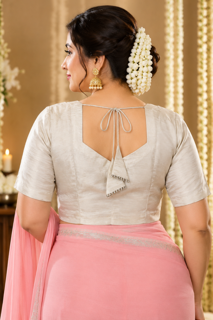 Ivory Elegance Silk Blouse