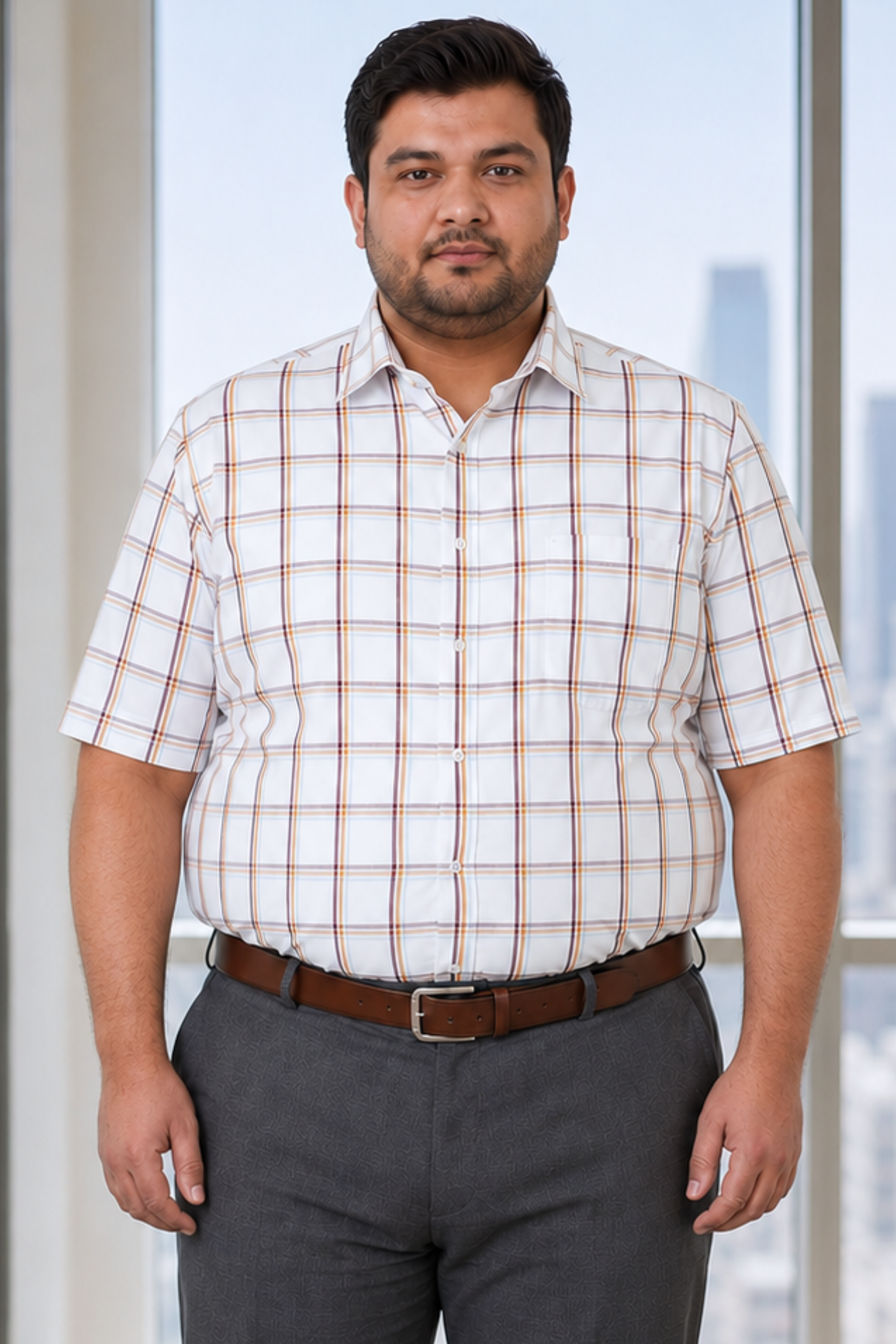 Ivory Heritage Check Cotton Shirt